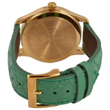 Gucci G Timeless Quartz Green Dial Green Leather Strap Watch For Women - YA1264099 Authentic Buy Shop Now
