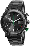 Gucci G Chrono Black Dial Black Steel Strap Watch For Men - YA101331 Authentic Buy Shop Now