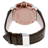 Gucci G Chrono Black Dial Brown Leather Strap Watch For Men - YA101202 Authentic Buy Shop Now
