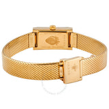 Gucci G Frame Quartz Diamonds White Red Blue Dial Gold Mesh Bracelet Watch For Women - YA147511 Authentic Buy Shop Now