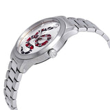 Gucci G Timeless Silver Dial Silver Steel Strap Watch For Women - YA1264076 Authentic Buy Shop Now