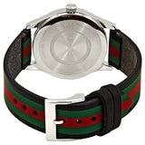Gucci G Timeless Quartz Black Dial Multicolored Black Leather Strap Watch For Men - YA1264079 Authentic Buy Shop Now