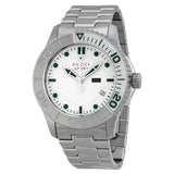 Gucci G Timeless Silver Dial Silver Steel Strap Watch For Men - YA126232 Authentic Buy Shop Now