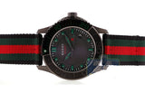 Gucci G Timeless Sport Black Dial Two Tone NATO Strap Watch For Men - YA126229 Authentic Buy Shop Now