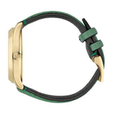 Gucci G Timeless Quartz Green Dial Green Leather Strap Watch For Women - YA1264099 Authentic Buy Shop Now