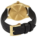 Gucci G Timeless Quartz Silver Dial Black Leather Strap Watch For Women - YA1264181 Authentic Buy Shop Now