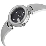 Gucci Guccisima Quartz Black Dial Silver Steel Strap Watch For Women - YA134501 Authentic Buy Shop Now