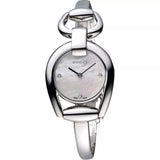 Gucci Horsebit Collection Diamonds Mother of Pearl Dial Silver Steel Strap Watch For Women - YA139506 Authentic Buy Shop Now