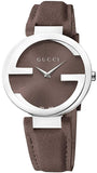 Gucci Interlocking G Brown Dial Brown Leather Strap Watch For Women - YA133319 Authentic Buy Shop Now