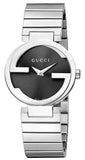 Gucci Interlocking G Quartz Black Dial Black Steel Strap Watch For Women - YA133502 Authentic Buy Shop Now