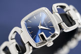 Gucci G Gucci Blue Dial Silver Steel Strap Watch For Women - YA125508 Authentic Buy Shop Now