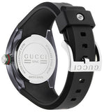 Gucci Sync Quartz Black Dial Black Rubber Strap Watch For Men - YA137301 Authentic Buy Shop Now