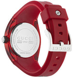 Gucci Sync Quartz Red Dial Red Rubber Strap Watch For Women - YA137303 Authentic Buy Shop Now