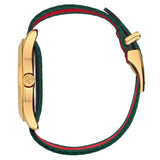 Gucci G Timeless Quartz Green & Red Dial Green & Red NATO Strap Watch For Men - YA126487A Authentic Buy Shop Now