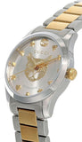 Gucci G Timeless Silver Dial Two Tone Steel Strap Watch For Women - YA1264131 Authentic Buy Shop Now