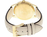 Gucci G Timeless Quartz Gold Dial Beige Leather Strap Watch For Women - YA1264180 Authentic Buy Shop Now