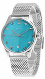 Gucci G-Timeless Turquiose Mother of Pearl Dial Silver Mesh Bracelet Watch For Women - YA1264039 Authentic Buy Shop Now