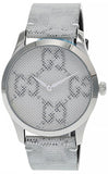 Gucci G Timeless Quartz Grey Dial Grey Leather Strap Watch For Men - YA1264058 Authentic Buy Shop Now
