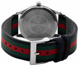 Gucci G Timeless Quartz Black Dial Multicolored Black Leather Strap Watch For Men - YA1264079 Authentic Buy Shop Now