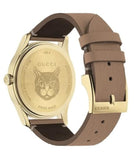 Gucci G Timeless Butterfly Brown Dial Brown Leather Strap Watch For Women - YA1264063 Authentic Buy Shop Now