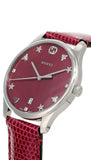 Gucci G-Timeless Cherry Red Mother of Pearl Dial 27mm Watch For Women - YA126584 Authentic Buy Shop Now