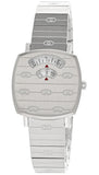 Gucci Grip Quartz Silver Dial Silver Steel Strap Watch For Men - YA157501 Authentic Buy Shop Now