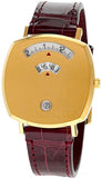 Gucci Grip Quartz Gold Dial Maroon Leather Strap Watch For Women - YA157402 Authentic Buy Shop Now