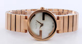 Gucci G Interlocking Mother of Pearl Dial Rose Gold Steel Strap Watch For Women - YA133515 Authentic Buy Shop Now