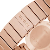 Gucci G Interlocking Mother of Pearl Dial Rose Gold Steel Strap Watch For Women - YA133515 Authentic Buy Shop Now