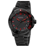 Gucci G Timeless Sport Black Dial Black Steel Strap Watch For Men - YA126230 Authentic Buy Shop Now