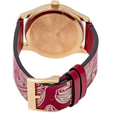 Gucci G Timeless Quartz Red Dial Red Leather Strap Watch For Women - YA1264054 Authentic Buy Shop Now