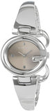 Gucci Guccissima Quartz Diamonds Brown Dial Silver Steel Strap Watch For Women - YA134503 Authentic Buy Shop Now