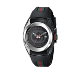 Gucci Sync Quartz Black Dial Black Rubber Strap Watch For Men - YA137301 Authentic Buy Shop Now