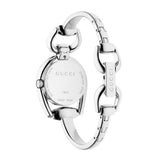 Gucci Horsebit Quartz Red Dial Silver Steel Strap Watch For Women - YA139502 Authentic Buy Shop Now