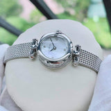 Gucci Diamantissima Diamonds Mother of Pearl Dial Silver Mesh Bracelet Watch for Women - YA141512 Authentic Buy Shop Now