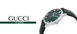 Gucci G-Timeless Mother of Pearl Green Dial Green Leather Strap Watch For Women - YA1264042 Authentic Buy Shop Now