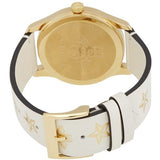 Gucci G Timeless White Dial White Leather Strap Watch For Women - YA1264096 Authentic Buy Shop Now