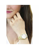 Guess Luna White Dial Gold Steel Strap Watch for Women - GW0308L2 Authentic Buy Shop Now