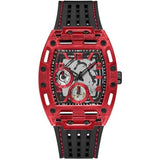 Guess Phoenix Multifunction Analog Red Dial Black Silicone Strap Watch For Men - GW0499G4 Authentic Buy Shop Now