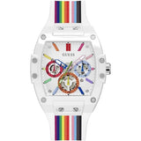Guess Phoenix Analog White Dial White Silicone Strap Watch for Men - GW0720G1 Authentic Buy Shop Now
