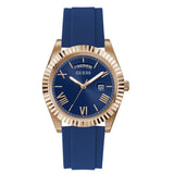 Guess Connoisseur Blue Dial Blue Silicone Strap Watch For Men - GW0335G2 Authentic Buy Shop Now