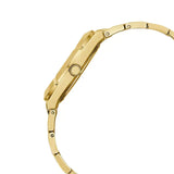 Guess Crystalline Diamonds Gold Dial Gold Steel Strap Watch for Women - GW0114L2 Authentic Buy Shop Now