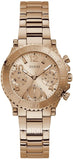 Guess Cosmic Chronograph Rose Gold Dial Rose Gold Steel Strap Watch for Women - GW0465L2 Authentic Buy Shop Now