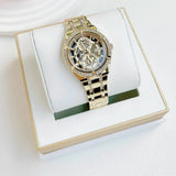 Guess Allara Quartz Gold Dial Gold Steel Strap Watch For Women - GW0604L2 Authentic Buy Shop Now