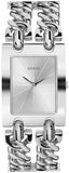 Guess Mod Heavy Metal Silver Dial Silver Steel Strap Watch For Women - W1117L1 Authentic Buy Shop Now