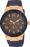 Guess Jet Setter Analog Quartz Blue Dial Blue Rubber Strap Watch For Women - W0571L1 Authentic Buy Shop Now