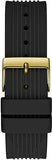 Guess Athena Gold Dial Black Rubber Strap Watch For Women - GW0030L2 Authentic Buy Shop Now