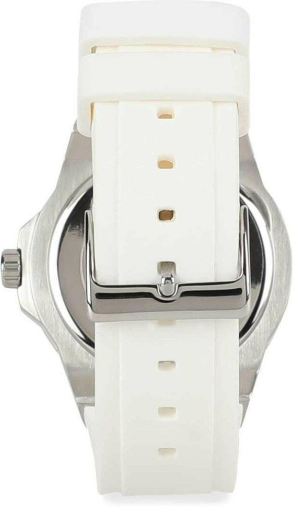 Guess Zena Analog White Dial White Rubber Strap Watch For Women - W1094L1 Authentic Buy Shop Now