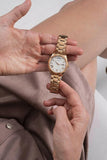 Guess Luna White Dial Rose Gold Steel Strap Watch for Women - GW0308L3 Authentic Buy Shop Now