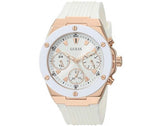 Guess Athena White Dial White Rubber Strap Watch For Women - GW0030L3 Authentic Buy Shop Now
